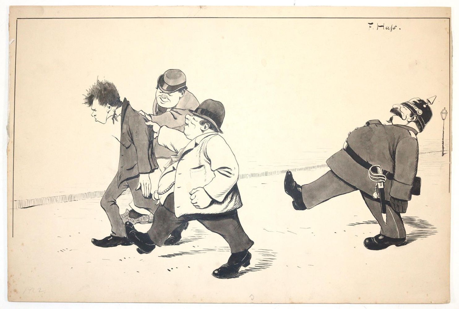Große Abbildung Nr.2: 144-3826 Fliegende Blätter.: (Künstlergraphik, Karikatur)
