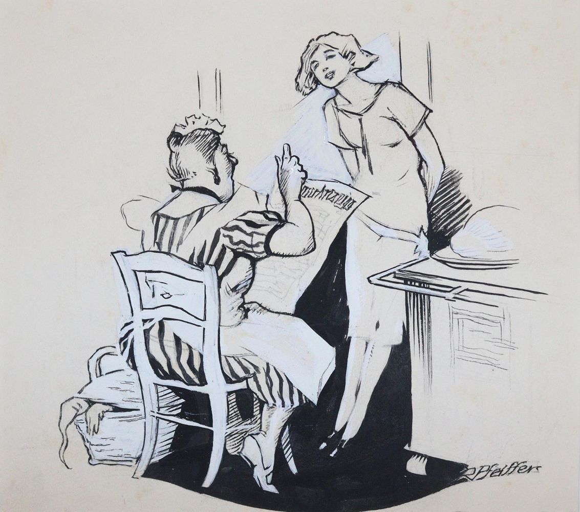 Große Abbildung Nr.5: 144-3826 Fliegende Blätter.: (Künstlergraphik, Karikatur)