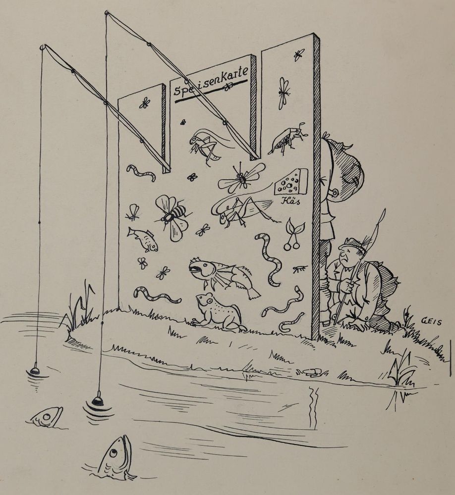 Große Abbildung Nr.7: 144-3830 Geis, Josef Nikolaus: (Künstlergraphik, Karikatur)