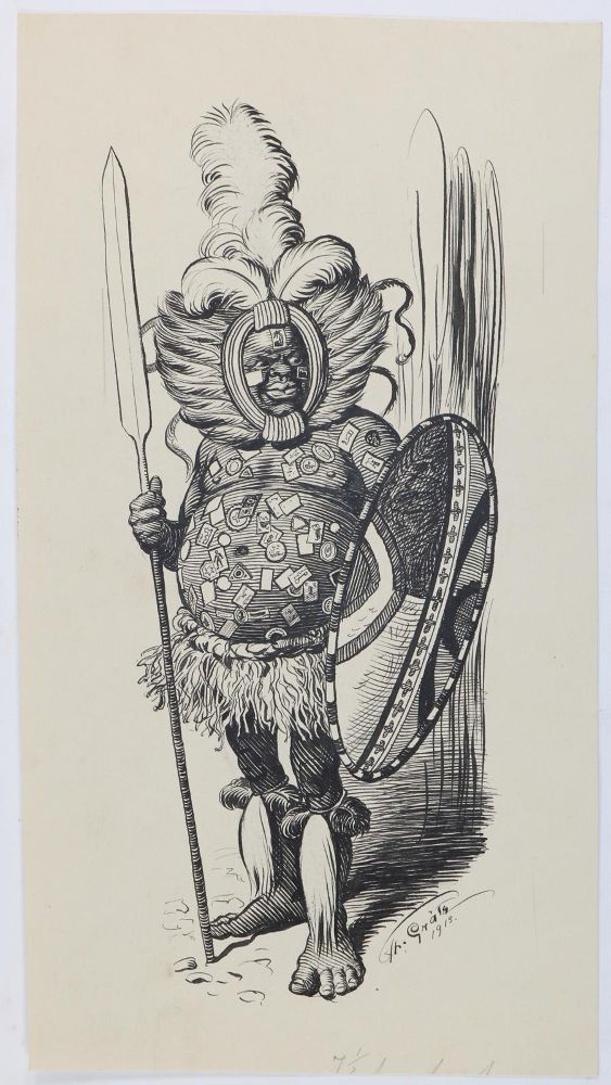 Große Abbildung Nr.3: 144-3833 Grätz, Theodor: (Künstlergraphik, Karikatur)