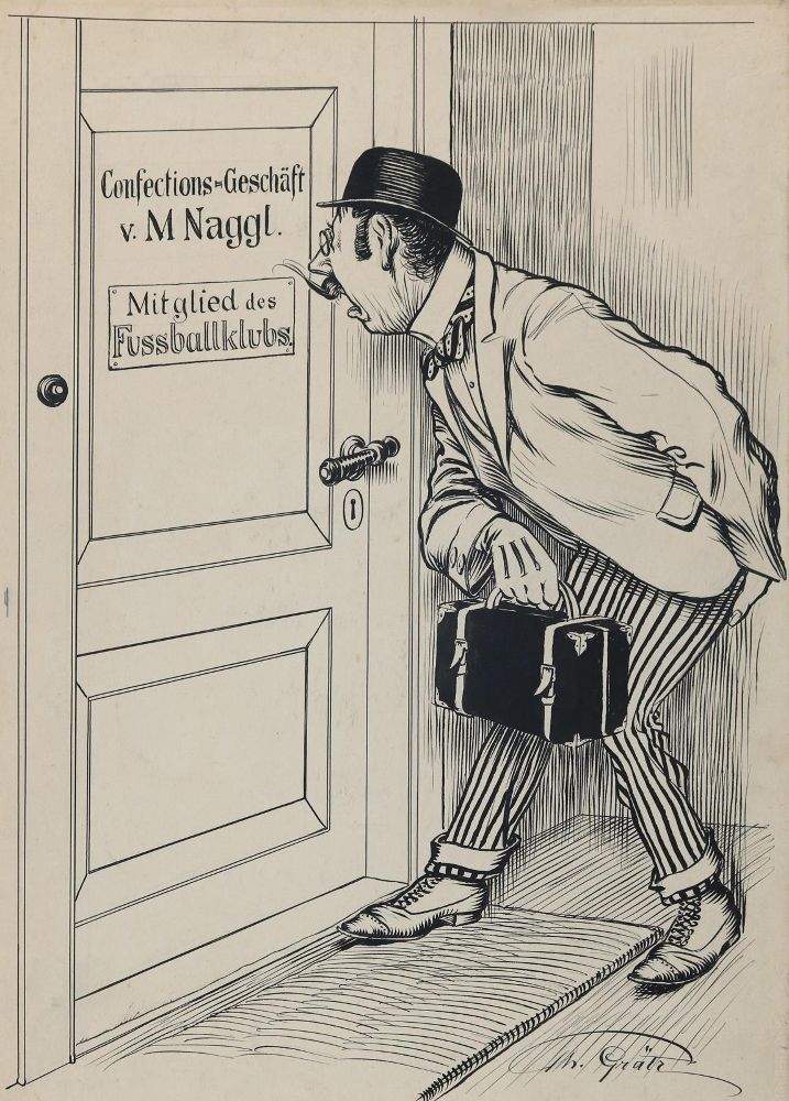 Große Abbildung Nr.1: 144-3834 Grätz, Theodor: (Künstlergraphik, Karikatur)