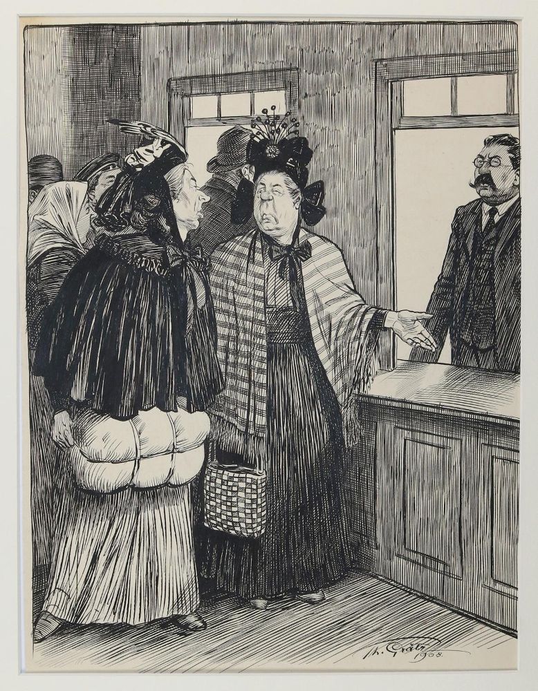 Große Abbildung Nr.1: 144-3835 Grätz, Theodor: (Künstlergraphik, Karikatur)