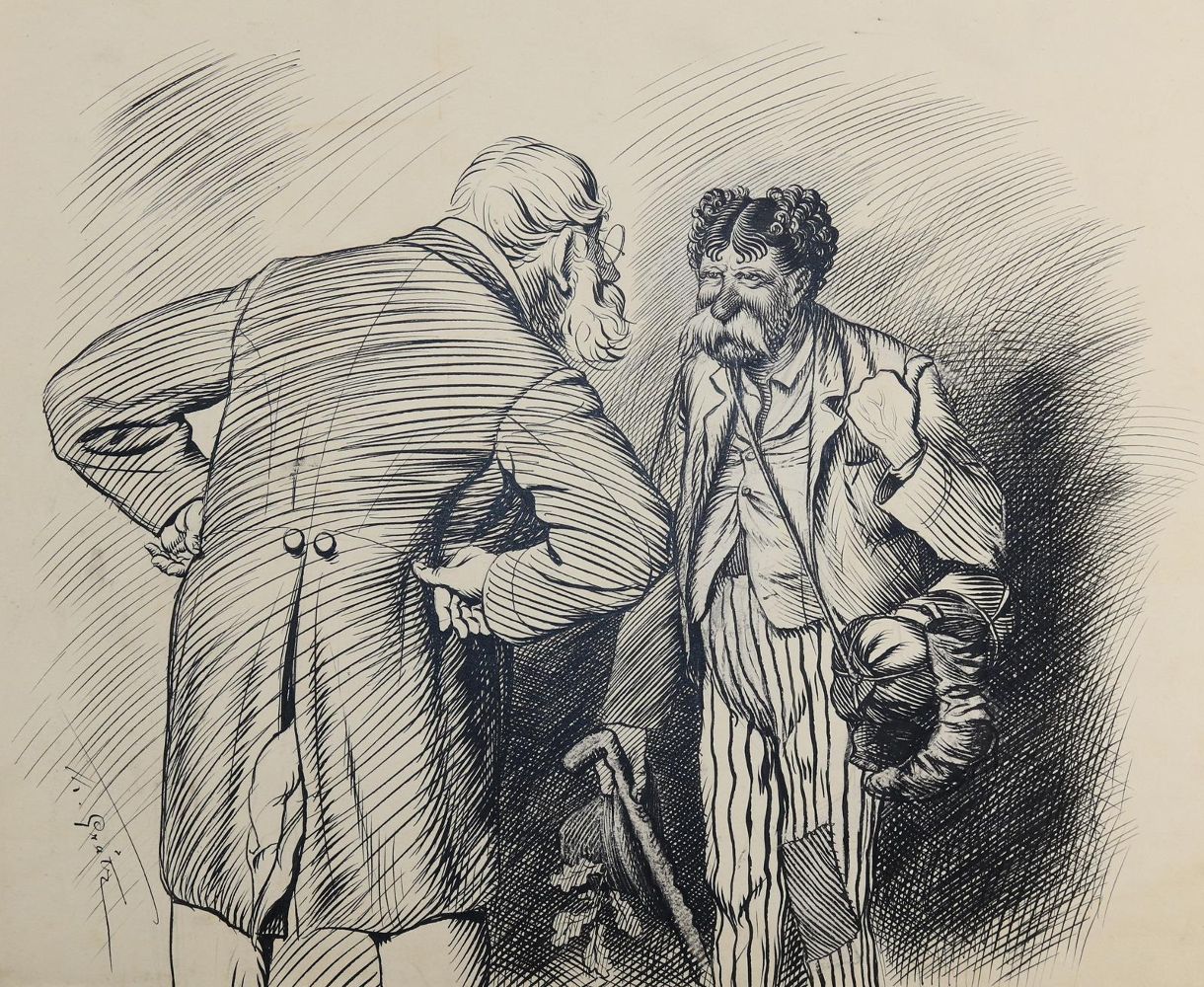 Große Abbildung Nr.4: 144-3837 Grätz, Theodor: (Künstlergraphik, Karikatur)