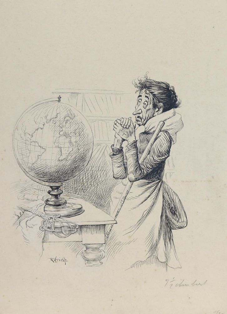 Große Abbildung Nr.3: 144-3838 Grieß, Rudolf: (Künstlergraphik, Karikatur)