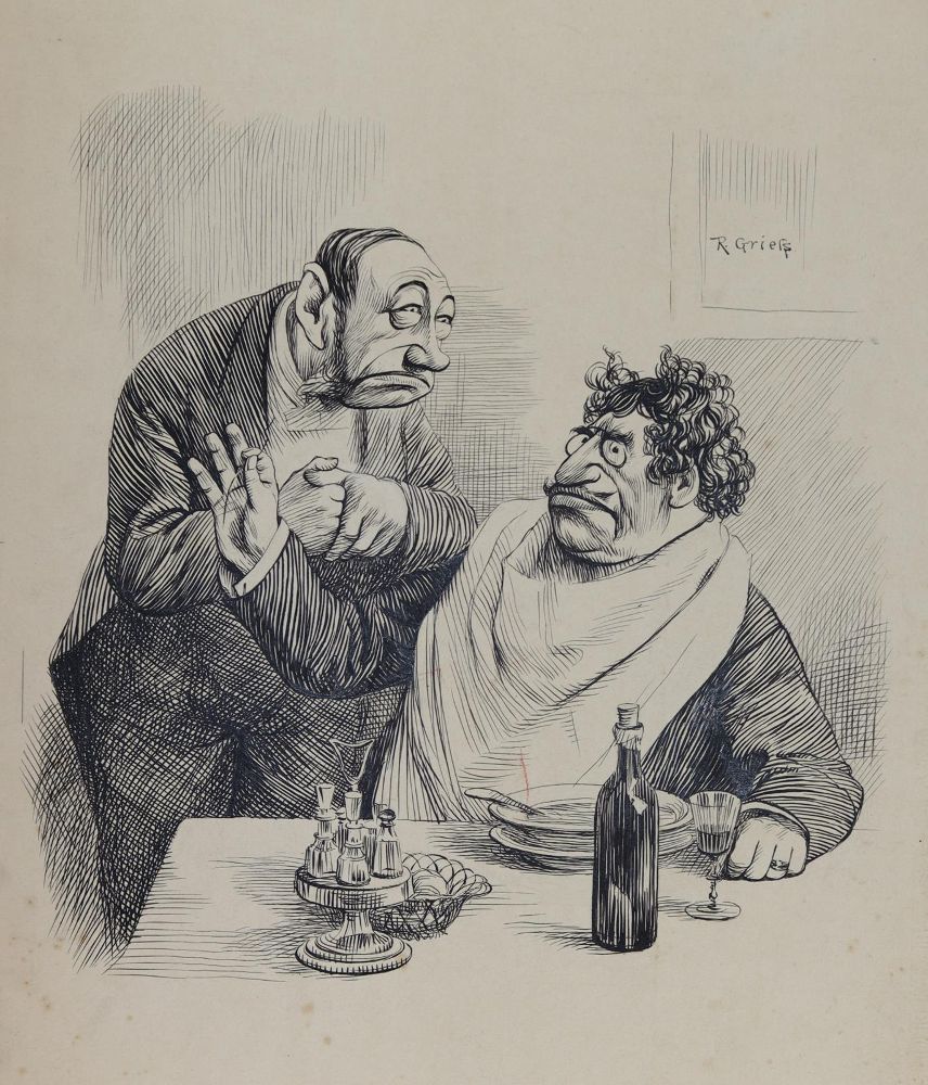 Große Abbildung Nr.5: 144-3838 Grieß, Rudolf: (Künstlergraphik, Karikatur)