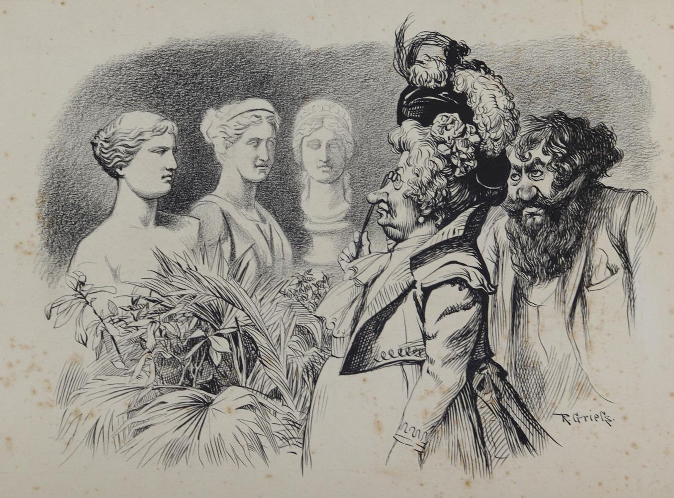 Große Abbildung Nr.7: 144-3838 Grieß, Rudolf: (Künstlergraphik, Karikatur)