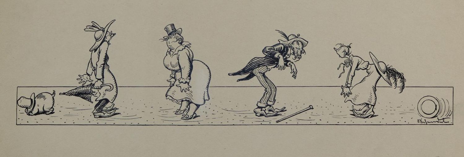 Große Abbildung Nr.6: 144-3847 Karikaturen.: (Künstlergraphik, Karikatur)