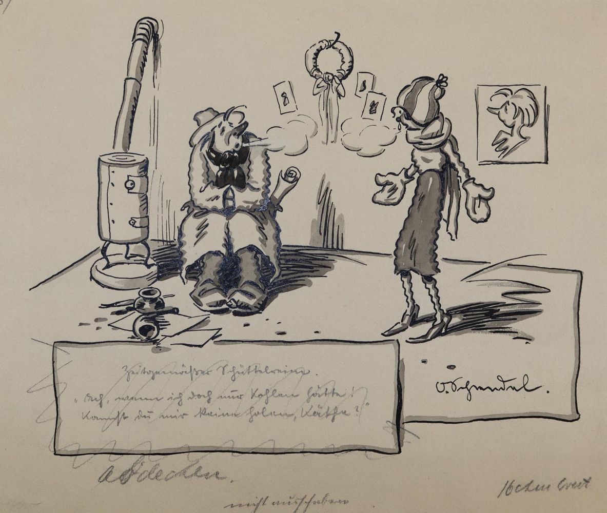 Große Abbildung Nr.8: 144-3847 Karikaturen.: (Künstlergraphik, Karikatur)