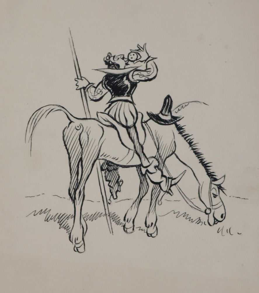 Große Abbildung Nr.4: 144-3848 Karikaturen.: (Künstlergraphik, Karikatur)