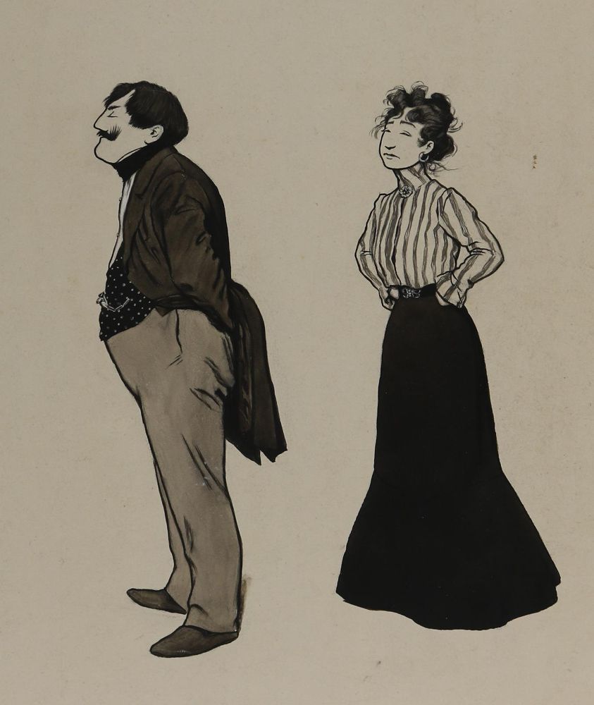 Große Abbildung Nr.2: 144-3850 Kirchner, Eugen: (Künstlergraphik, Karikatur)