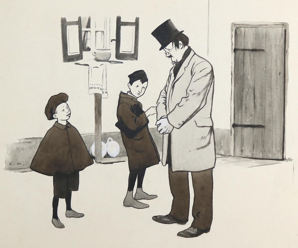 Große Abbildung Nr.5: 144-3851 Kirchner, Eugen: (Künstlergraphik, Karikatur)