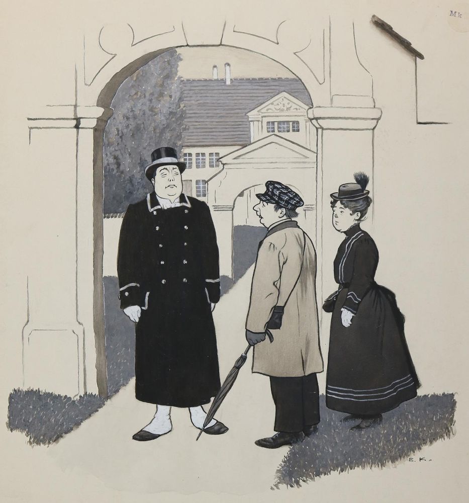 Große Abbildung Nr.4: 144-3854 Kirchner, Eugen: (Künstlergraphik, Karikatur)