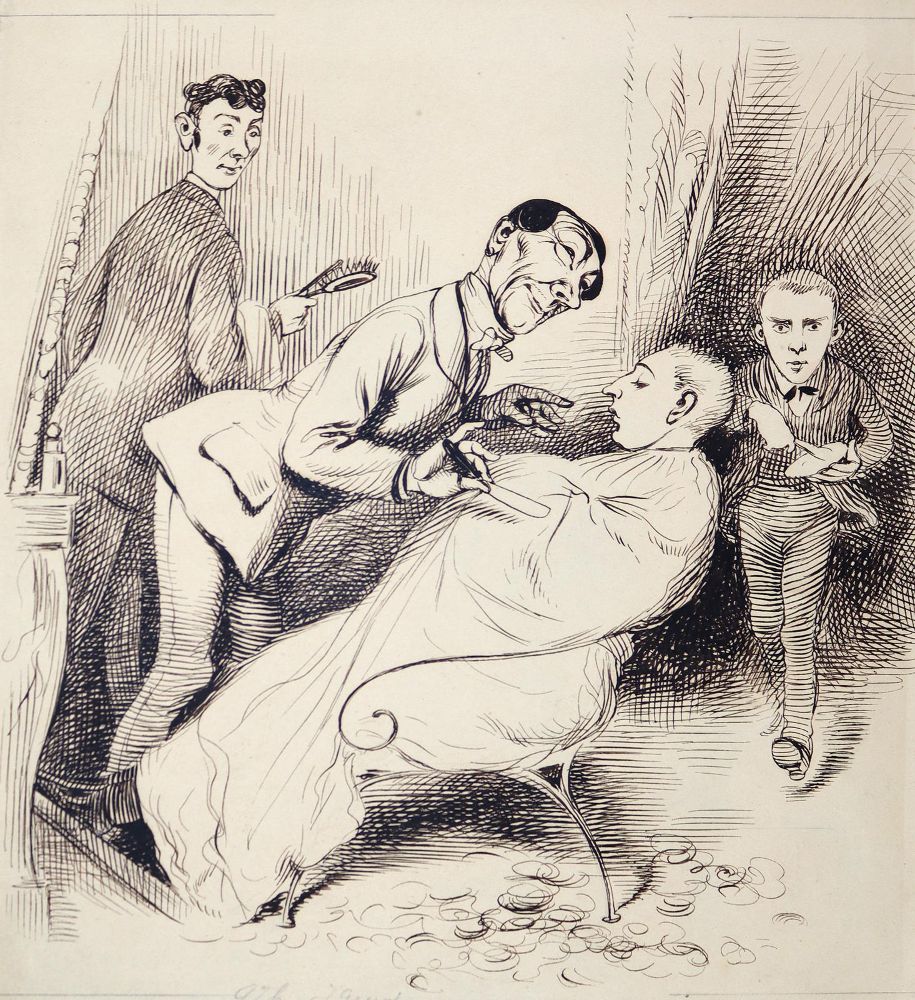 Große Abbildung Nr.1: 144-3860 Oberländer, Adolf: (Künstlergraphik, Karikatur)