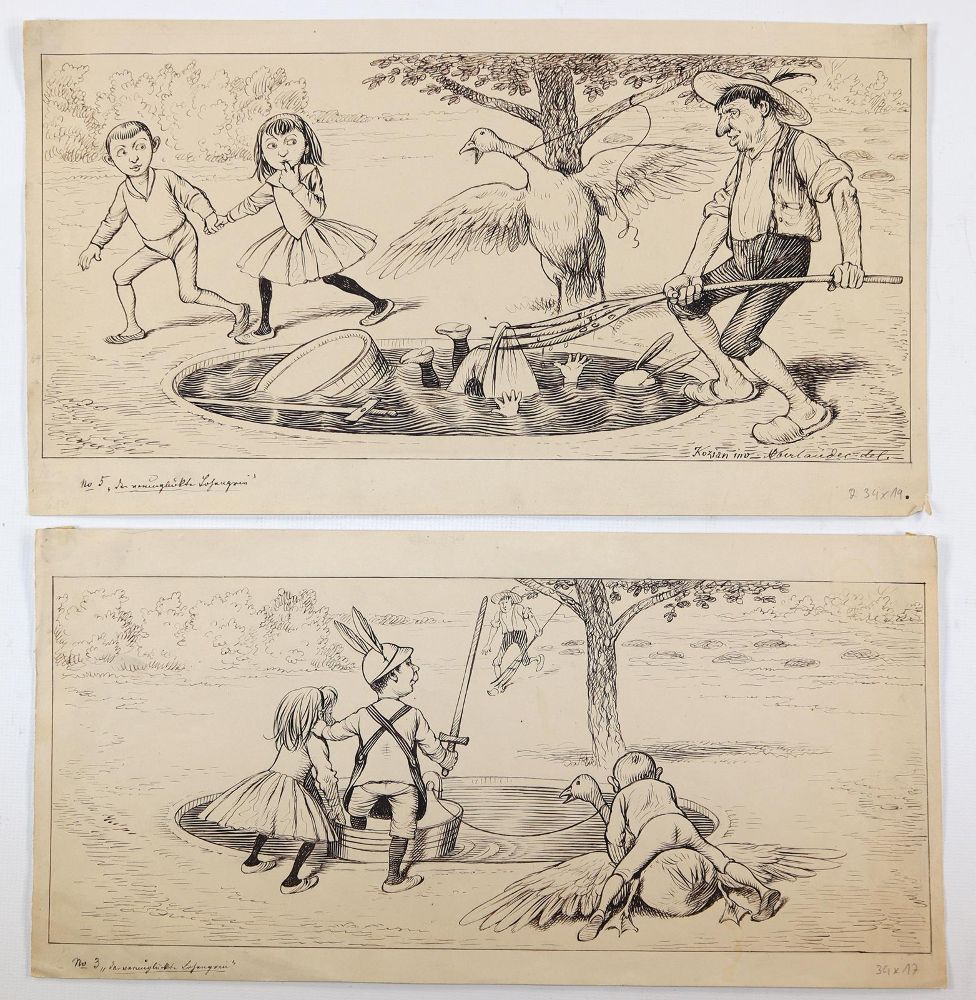 Große Abbildung Nr.4: 144-3861 Oberländer, Adolf: (Künstlergraphik, Karikatur)