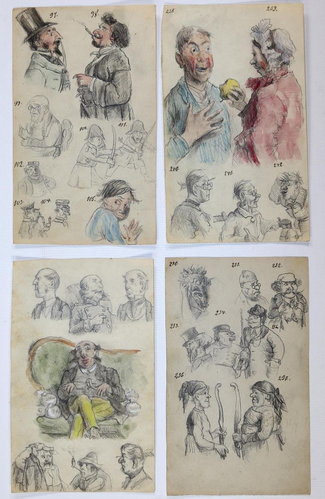 Große Abbildung Nr.3: 144-3866 Oberländer, Adolf: (Künstlergraphik, Karikatur)