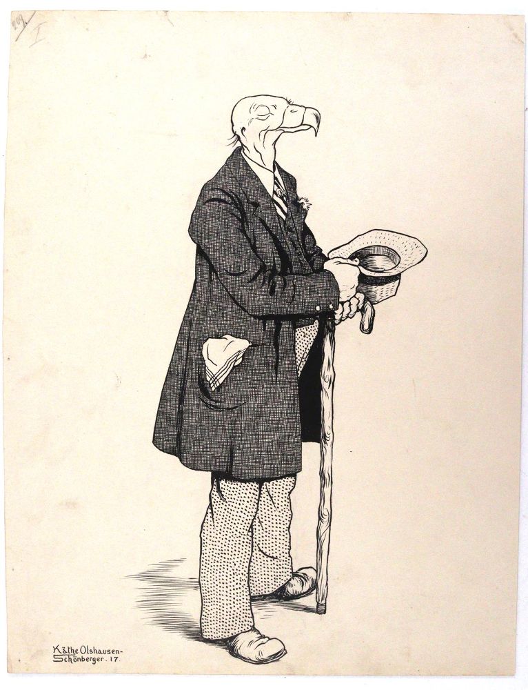 Große Abbildung Nr.9: 144-3868 Olshausen-Schöneberg, Käthe: (Künstlergraphik, Karikatur)