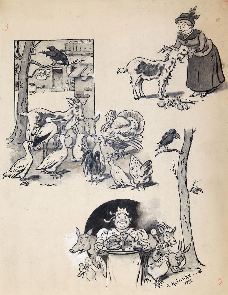Große Abbildung Nr.3: 144-3871 Reinicke, Emil: (Künstlergraphik, Karikatur)