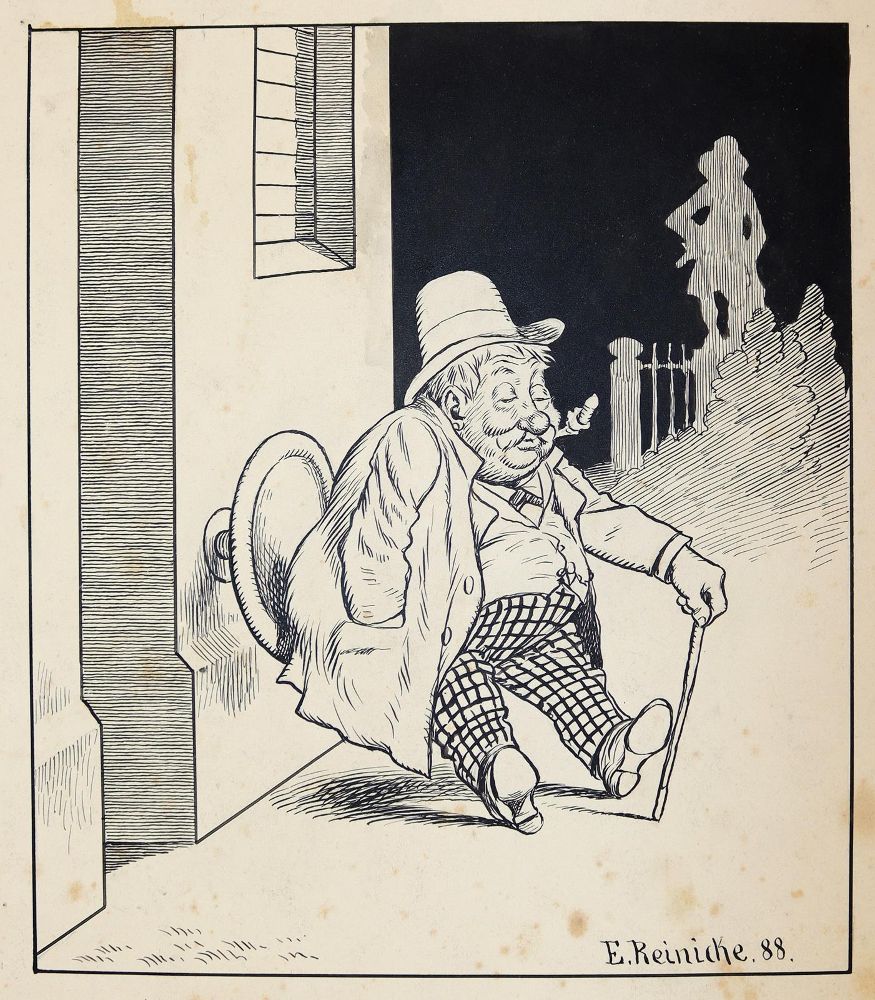 Große Abbildung Nr.5: 144-3871 Reinicke, Emil: (Künstlergraphik, Karikatur)
