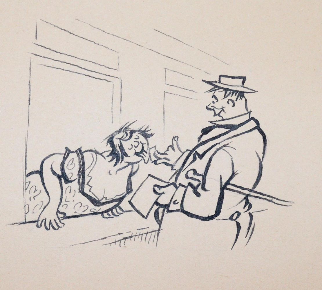Große Abbildung Nr.3: 144-3876 Storch, Carl: (Künstlergraphik, Karikatur)