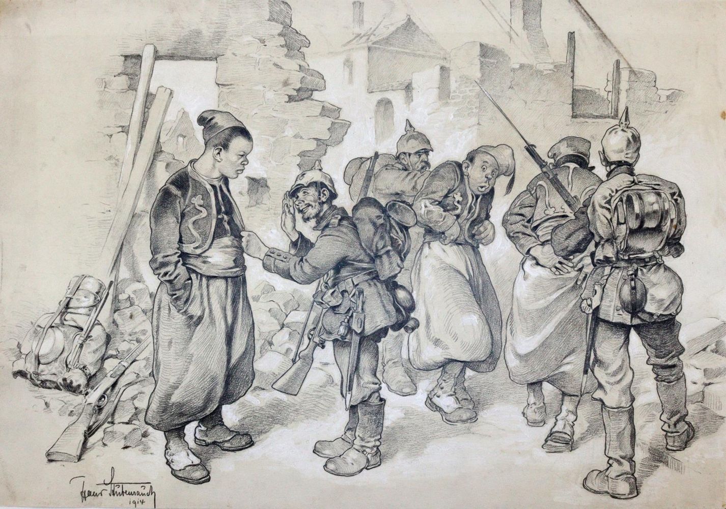 Große Abbildung Nr.3: 144-3877 Stubenrauch, Hans: (Künstlergraphik, Karikatur)