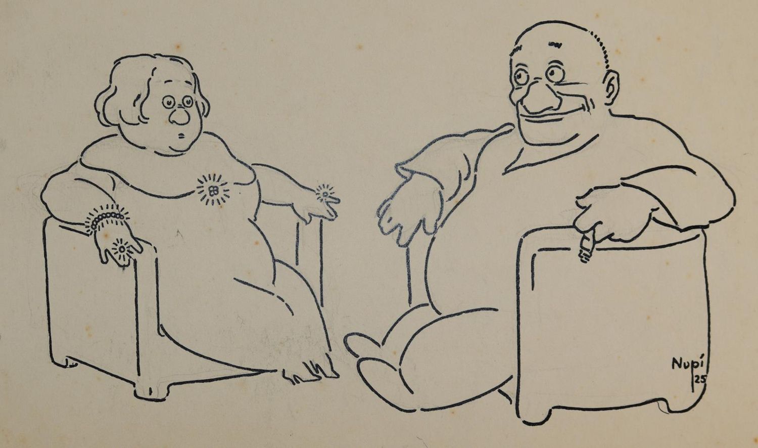 Große Abbildung Nr.1: 144-3878 Winkler, Rolf: (Künstlergraphik, Karikatur)
