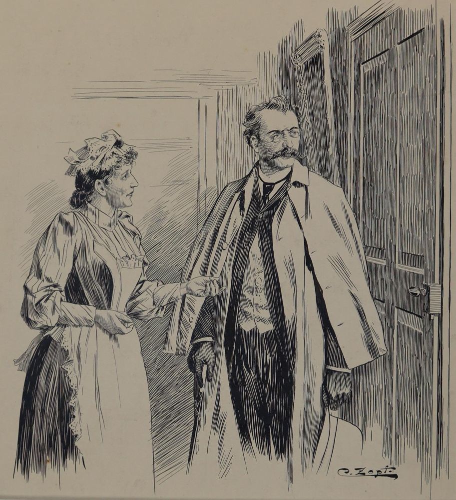 Große Abbildung Nr.5: 144-3879 Zopf, Carl: (Künstlergraphik, Karikatur)