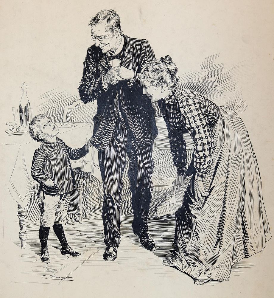 Große Abbildung Nr.2: 144-3882 Zopf, Carl: (Künstlergraphik, Karikatur)