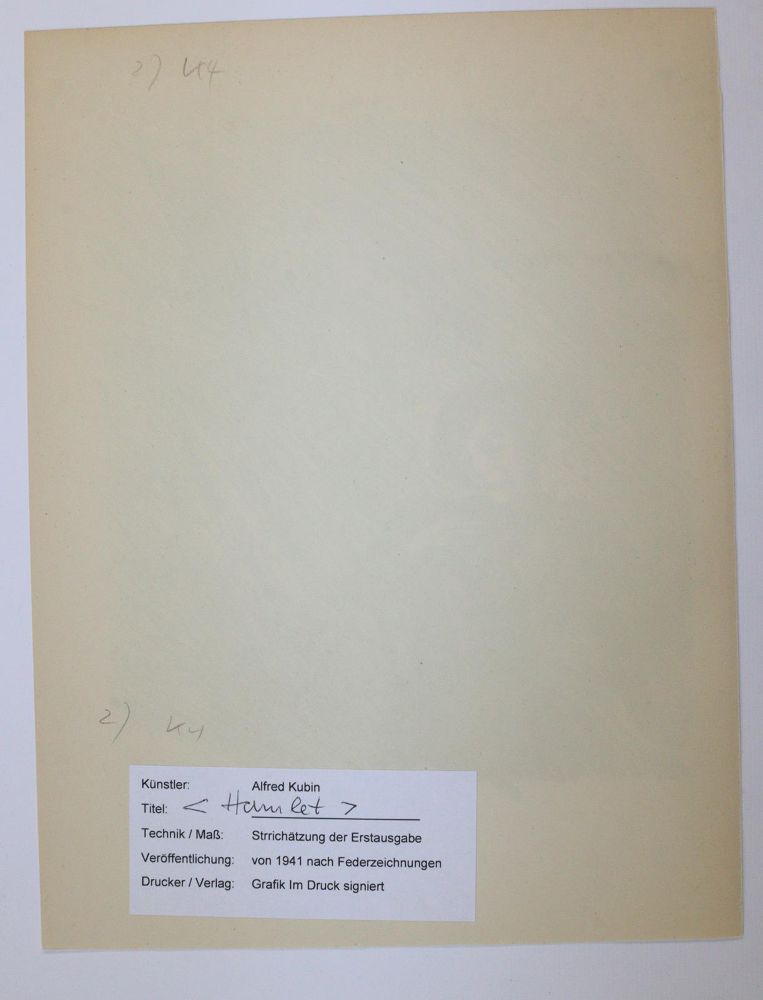 Große Abbildung Nr.1: 144-3946 Kubin, Alfred: (Künstlergraphik)