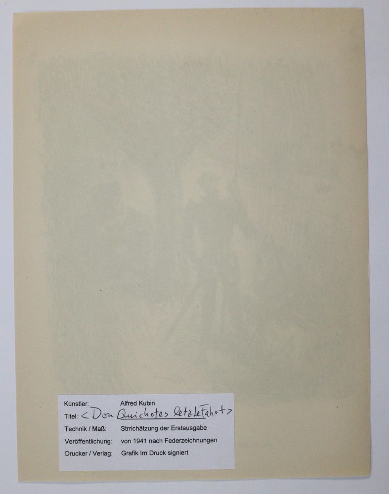 Große Abbildung Nr.4: 144-3946 Kubin, Alfred: (Künstlergraphik)