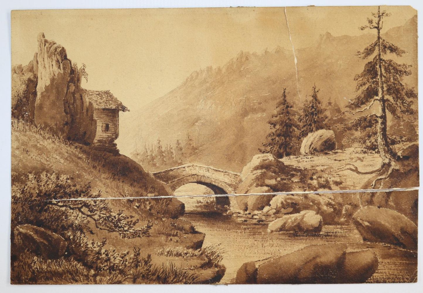 Große Abbildung Nr.1: 144-3965 Uferlandschaften.: (Künstlergraphik, Landschaften)