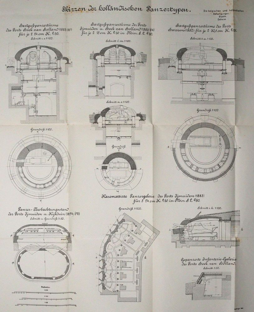 Große Abbildung Nr.4: 144-399 Belgischen und holländischen Befestigungen, Die,: (Militaria)