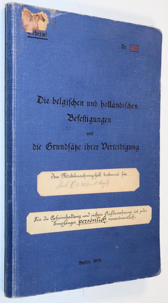 Große Abbildung Nr.5: 144-399 Belgischen und holländischen Befestigungen, Die,: (Militaria)