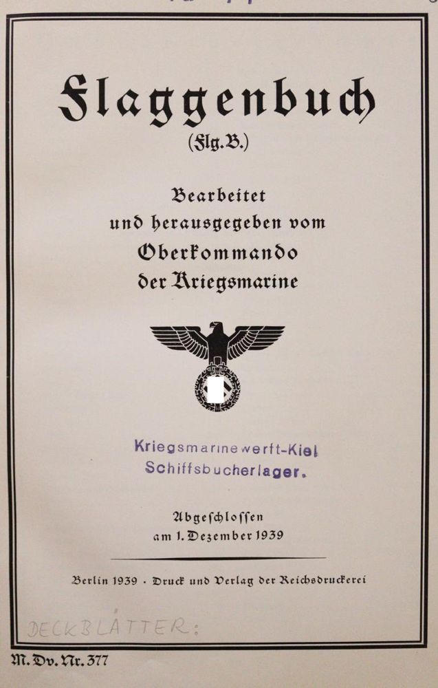 Große Abbildung Nr.1: 144-404 Flaggenbuch.: (Militaria)