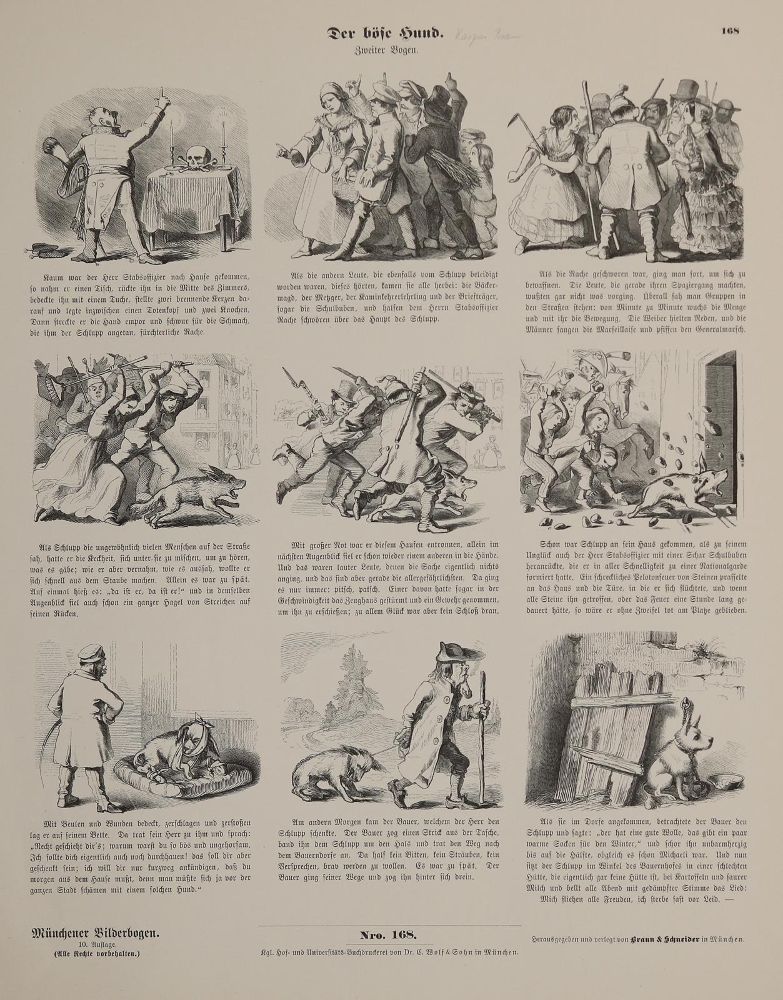 Große Abbildung Nr.2: 144-4099 Münchner Bilderbogen.: (Künstlergraphik)