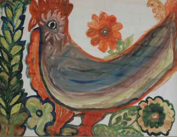 Große Abbildung Nr.1: 144-4111 Wlodarzewska, Wladyslawa: (Künstlergraphik, Naive Kunst)