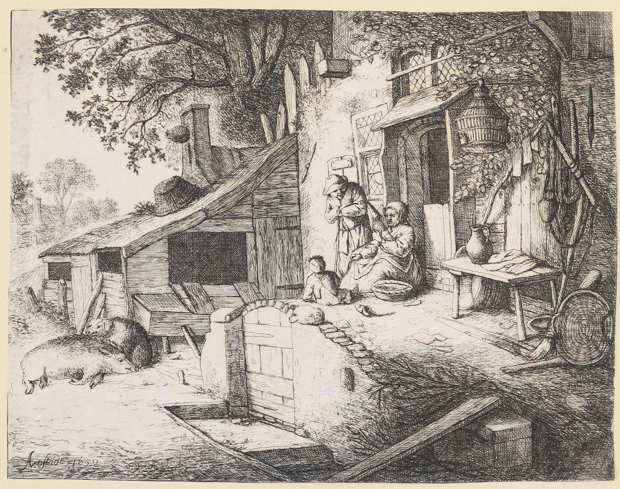 Große Abbildung Nr.2: 144-4143 Ostade, Adriaen van: (Künstlergraphik)