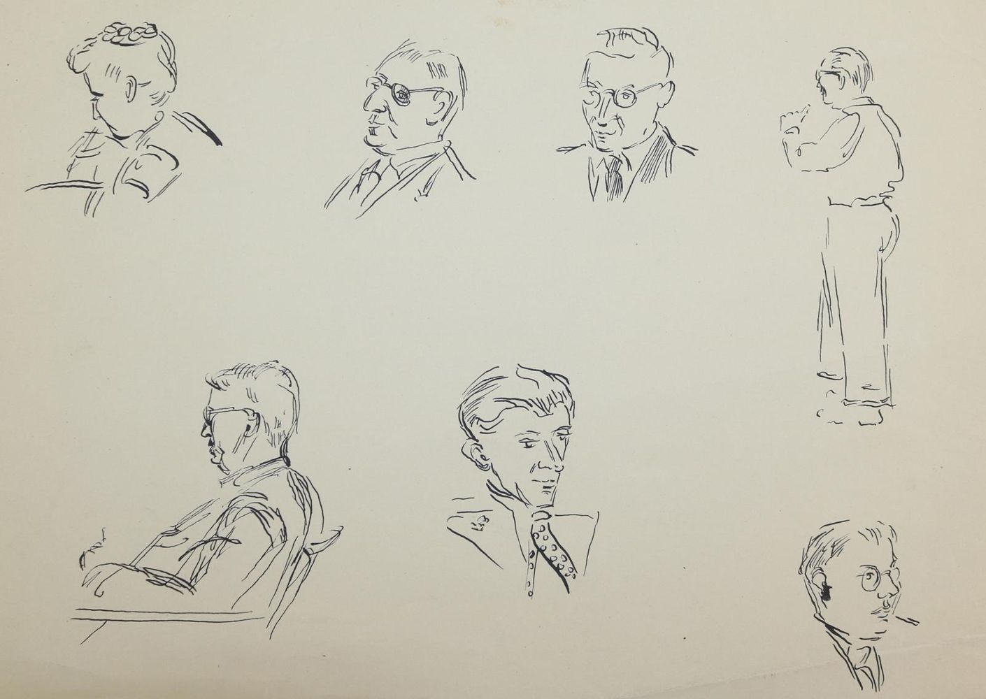 Große Abbildung Nr.5: 144-4196 Portraits: (Künstlergraphik)