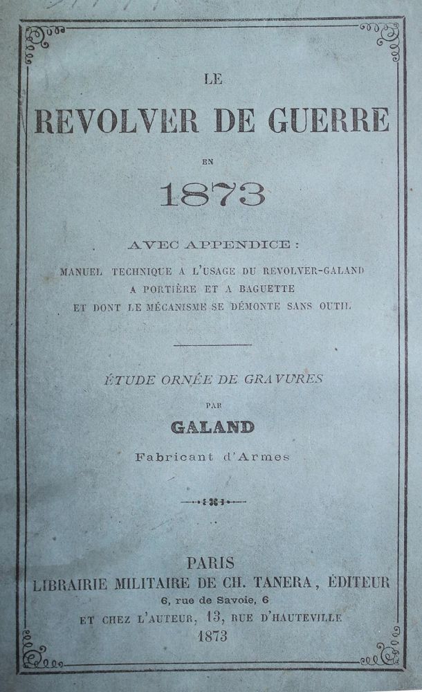 Große Abbildung Nr.1: 144-433 Galand,(C.F.).: (Militaria, Waffen)