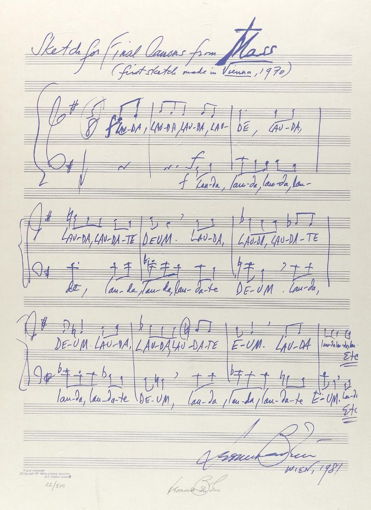Große Abbildung Nr.1: 144-438 Bernstein,L.: (Musik)