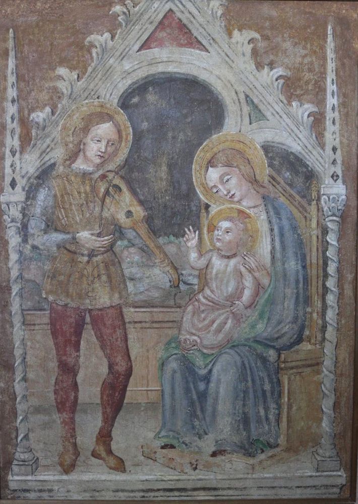 Große Abbildung Nr.1: 144-4419 Thronende: (Künstlergraphik)