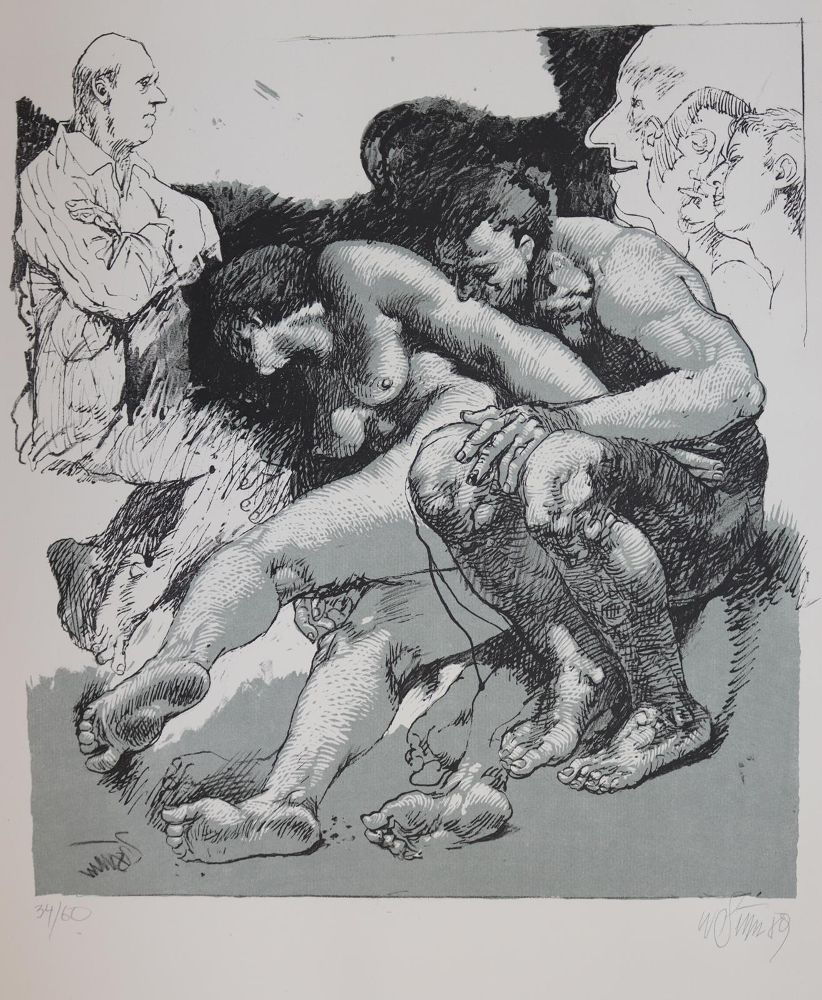 Große Abbildung Nr.2: 144-4486 Wenk-Wolff, Uwe: (Künstlergraphik)