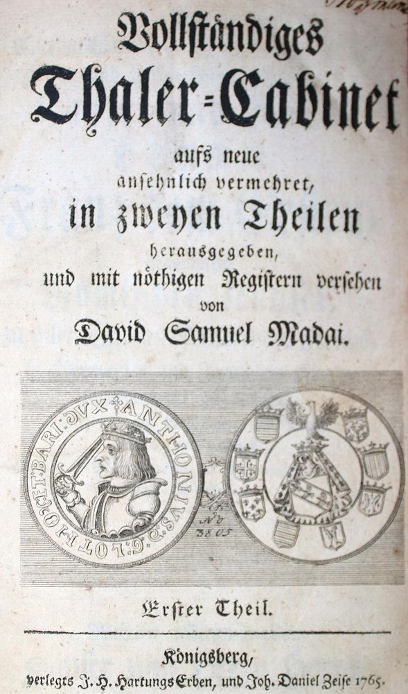 Große Abbildung Nr.1: 144-468 Madai,D.S.v.: (Numismatik u. Siegelkunde, Medaillen)