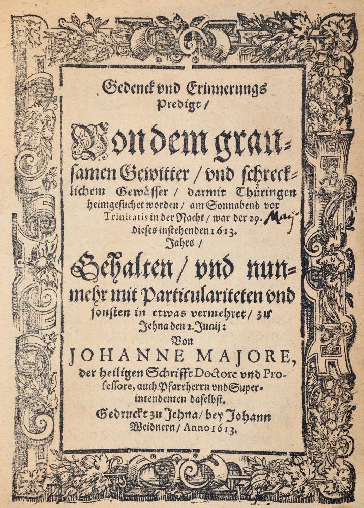 Große Abbildung Nr.1: 144-48 Major,J.: (Einblattdrucke u. Flugschriften, Thüringen)