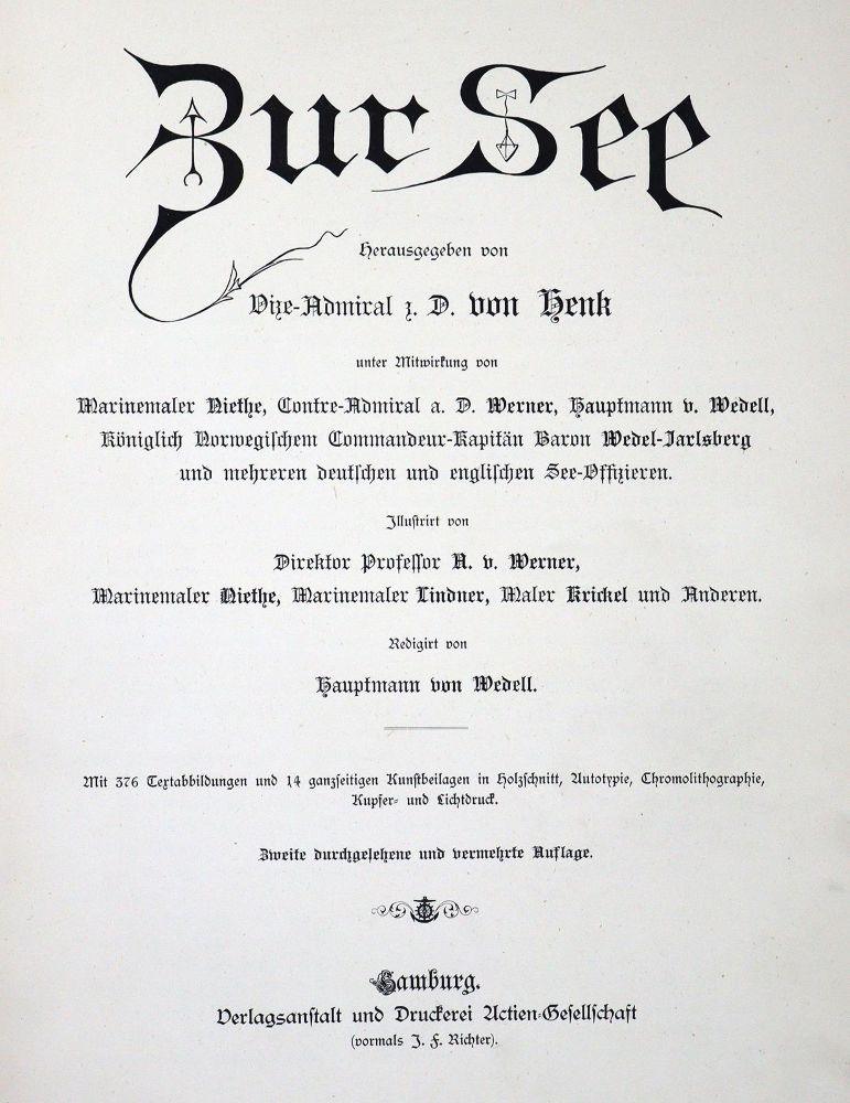 Große Abbildung Nr.2: 144-493 Henk,(L.F.W.)v. u.a.: (Seewesen)