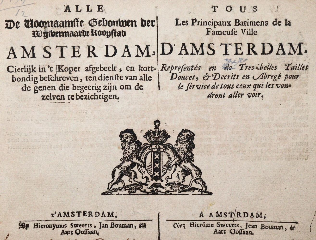 Große Abbildung Nr.1: 144-5 Alle de voornaamste Gebouwen: (Alte Drucke, Handschriften und Theologie)