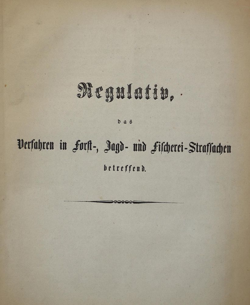 Große Abbildung Nr.1: 144-528 Regulativ,: (Jagd, Hessen)