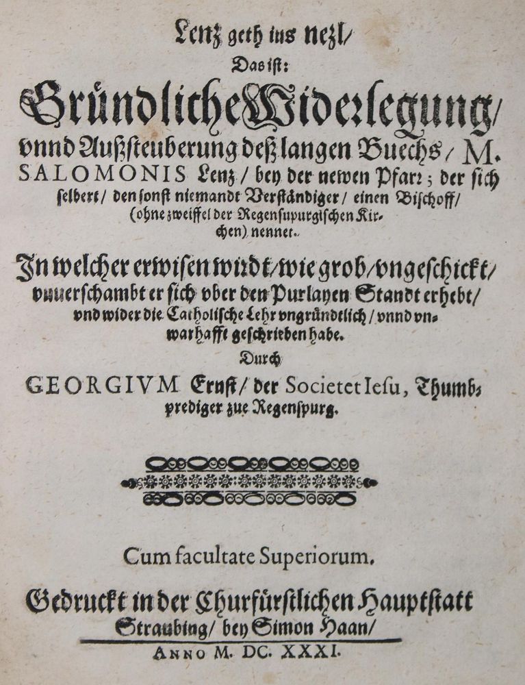 Große Abbildung Nr.1: 144-54 Ernst,G.: (Alte Drucke, Handschriften und Theologie)
