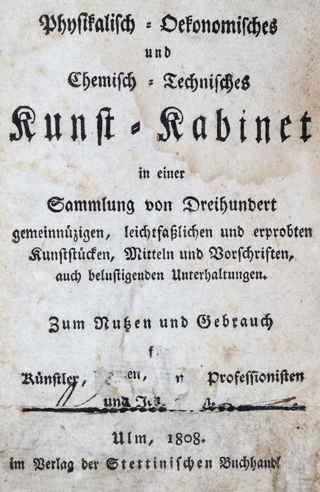 Große Abbildung Nr.1: 144-544 Physikalisch-Oekonomisches: (Küche und Haushalt, Haushalt)