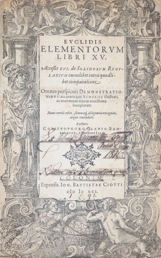 Große Abbildung Nr.1: 144-55 Clavius,C.: (Euklid)