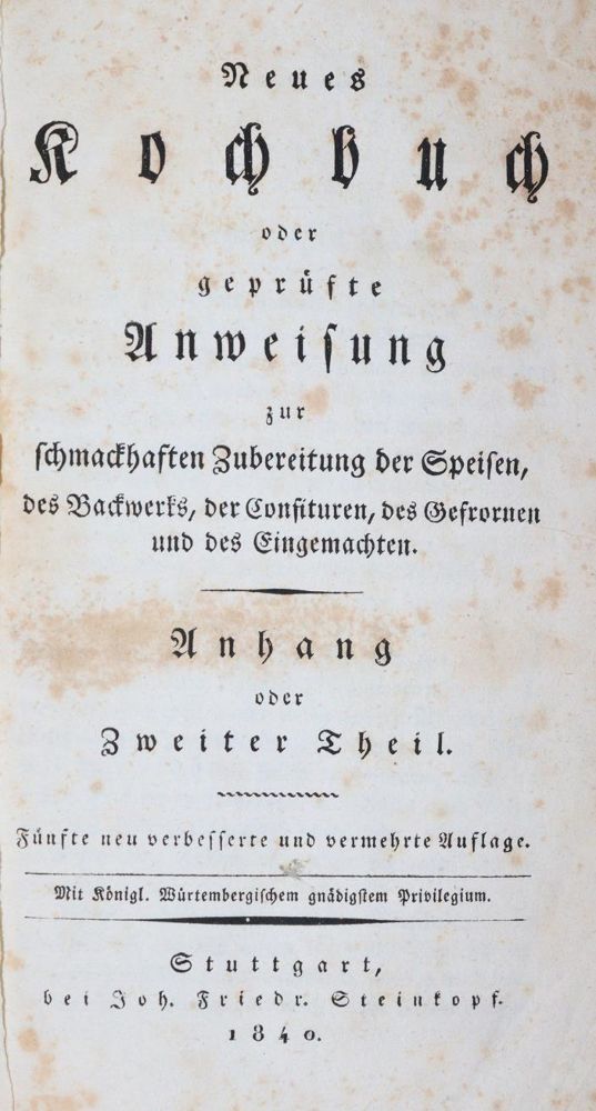 Große Abbildung Nr.1: 144-551 (Löffler,F.L.).: (Küche und Haushalt, Kochbücher)